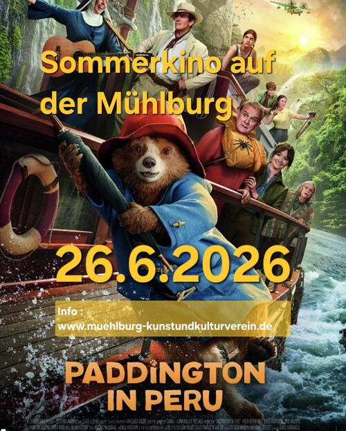 Sommer-Kino auf der Mühlburg "Paddington in Peru"