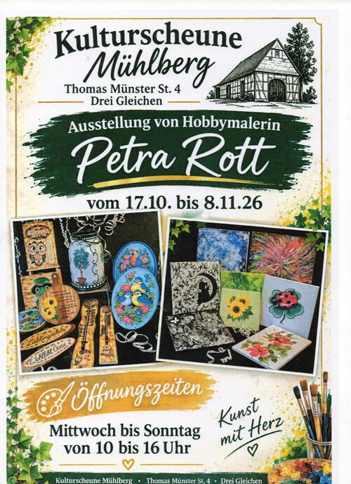 Ausstellung der Hobbymalerin Petra Rott