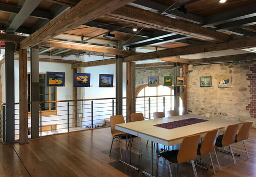 Kulturscheune Mühlberg von innen