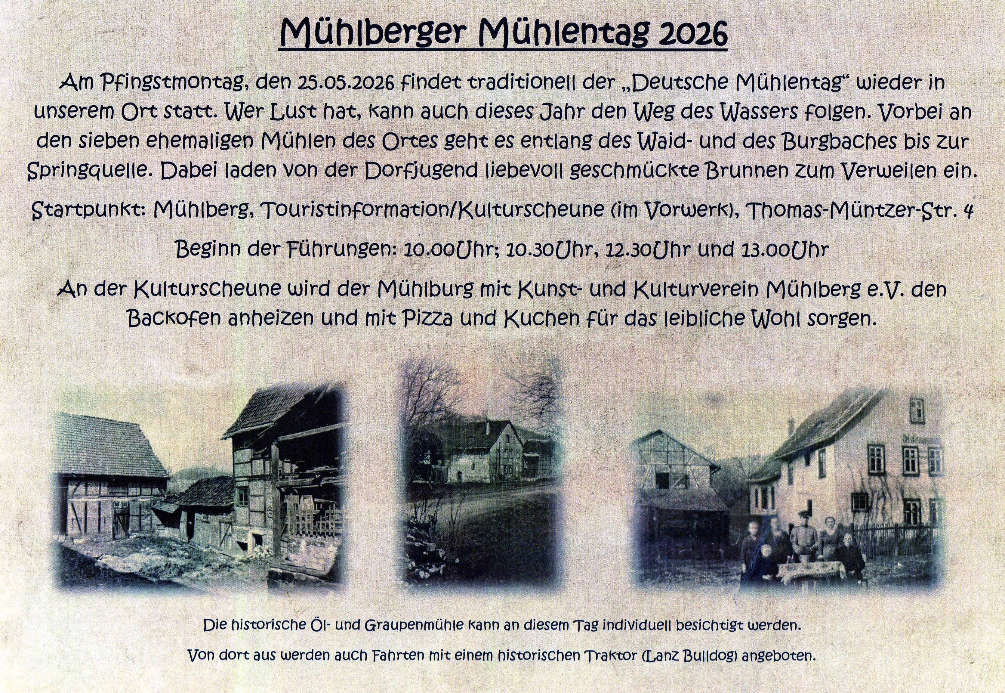 Mühlentag Mühlentag 2026