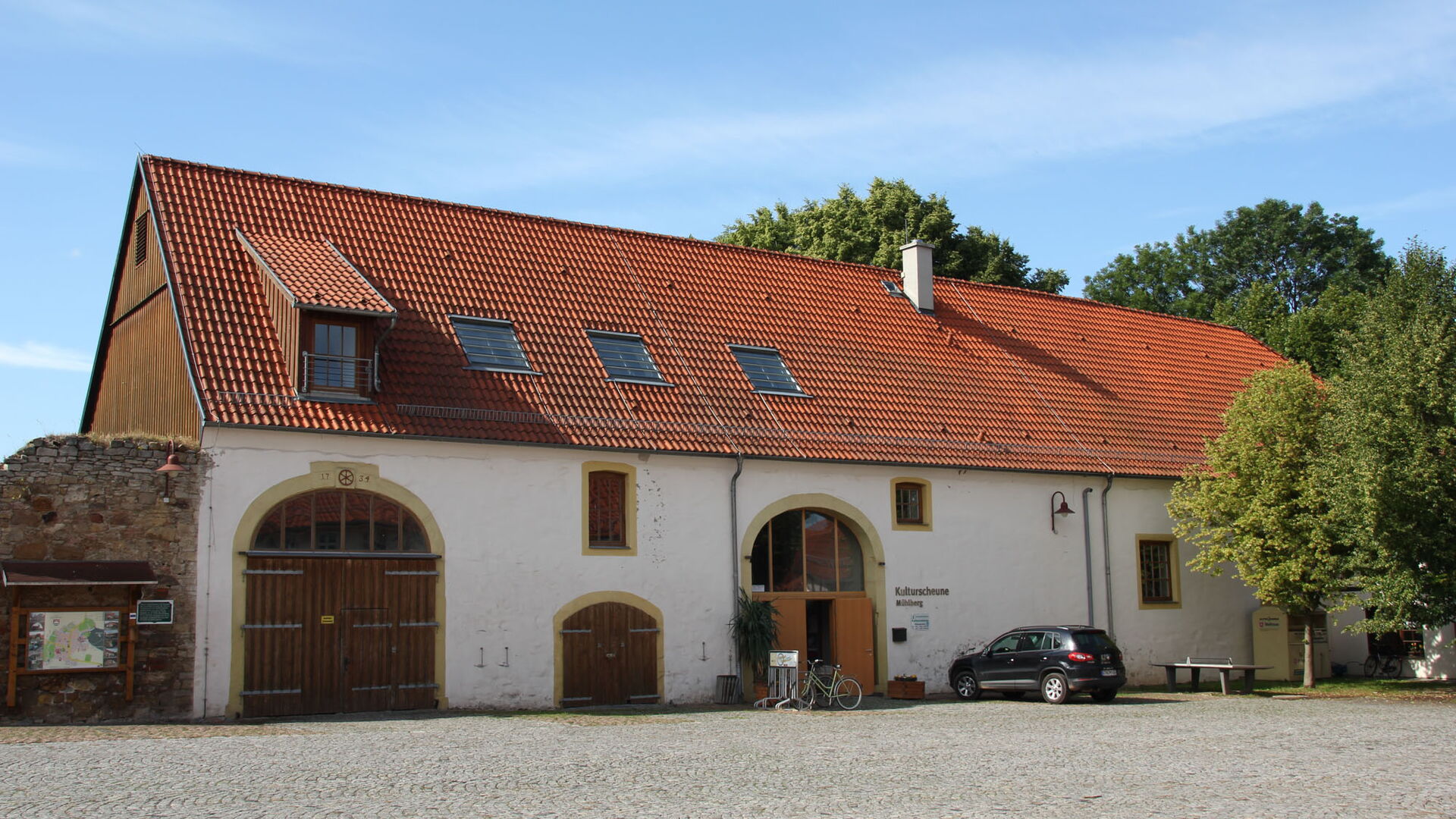 Kulturscheune Mühlberg von außen