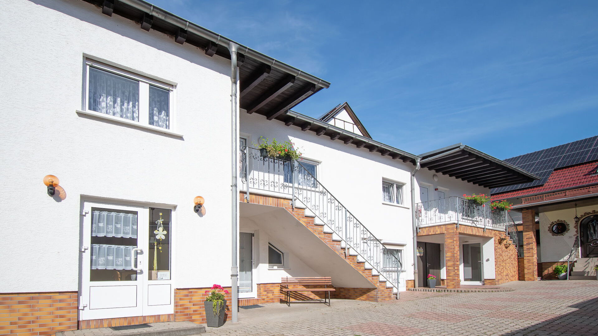 Außenansicht der Pension "Mühlburgblick"