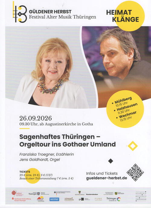 Güldener Herbst-Festival Alter Musik Thüringen