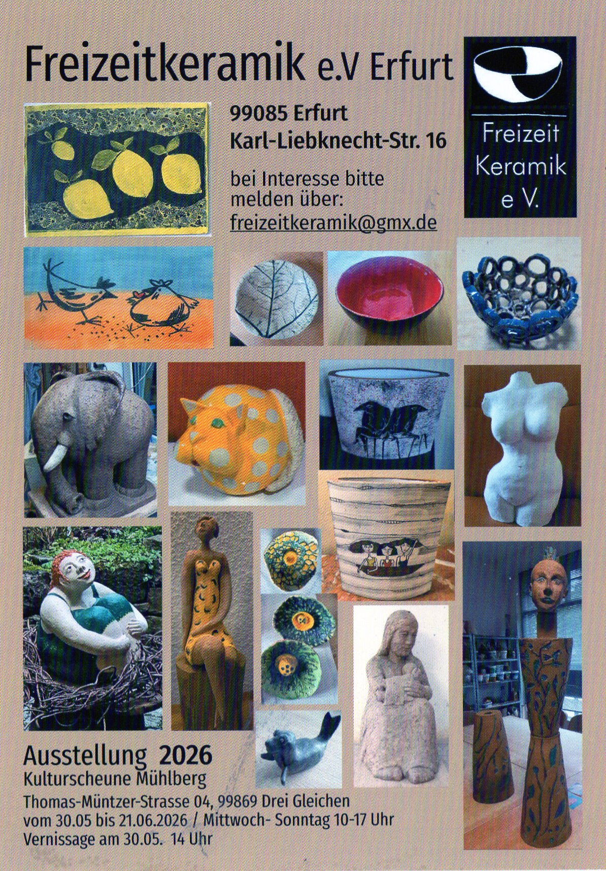 Freizeitkeramik- Ausstellung