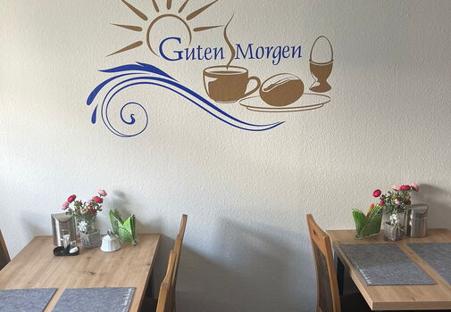 Frühstücksraum in der Pension Rappteller