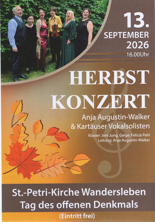 Herbstkonzert zum Tag des offenen Denkmals