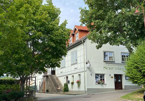 Außenansicht vom Schüzenhof in Mühlberg