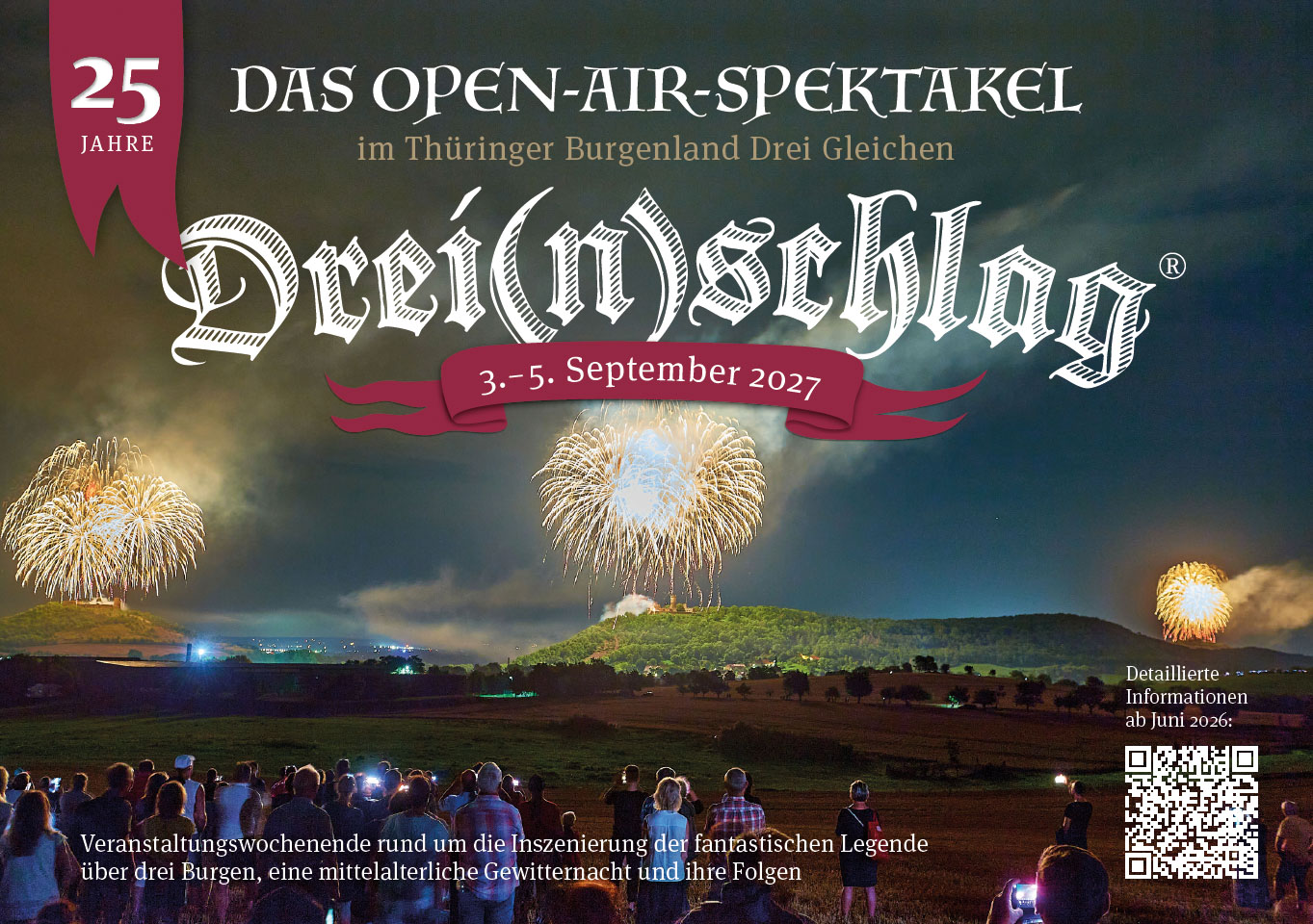 Vernstaltungsanzeige zum Dreinschlag Festival 2027